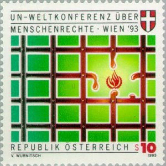 Öesterreich Austria - 1931 - 1993 Conf. de la ONU sobre los derechos humanos Lujo