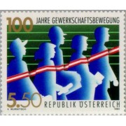 Öesterreich Austria - 1942 - 1993 Cent. del mov. sindicalista austriaco Lujo