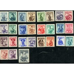 Österreich Austria 738A/54A - 1936 Trajes regionales Lujo Österreich Austria 738A/54A - 1936 Trajes regionales Lujo