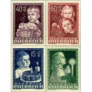 Österreich Austria - 765/68  - 1949 Obras por la infancia Lujo
