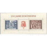Österreich Austria HB 8 1976 Bicentenario de Burgtheater de Viena Lujo