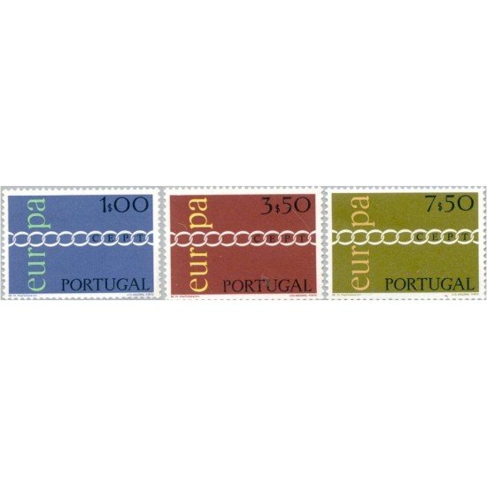 Portugal - 1107/09 - 1971 Europa Lujo