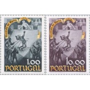 Portugal - 1206/07 - 1973 6º Cent. del hecho heroico de Nuno Groncalves Lujo