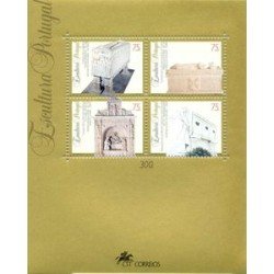 Portugal - 103-HB - 1994 Esultura portuguesa Hojita Bloque 4 val. nº 2005/08 Lujo Portugal - 103-HB - 1994 Esultura portuguesa Hojita Bloque 4 val. nº 2005/08 Lujo