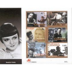 Portugal - 123-HB - 1996 Homenaje a la actriz Beatriz Costa Hojita Bloque 6 val. 2112/17 lujo Portugal - 123-HB - 1996 Homenaje a la actriz Beatriz Costa Hojita Bloque 6 val. 2112/17 lujo