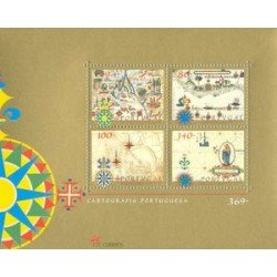 Portugal - 13-HB - 1998 Cartografía portuguesa Mapas Hojita Bloque 4 val. nº 2192/95 Lujo Portugal - 13-HB - 1998 Cartografía portuguesa Mapas Hojita Bloque 4 val. nº 2192/95 Lujo