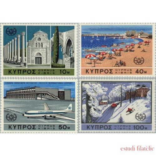 Chipre - 290/93 - 1967 Año inter. del turismo Lujo