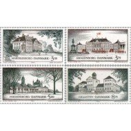 VAR2/S Dinamarca Denmark  Nº 1076/79  1994  Residencias reales danensas Lujo