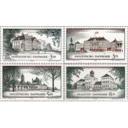 VAR2/S Dinamarca Denmark Nº 1076/79 1994 Residencias reales danensas Lujo VAR2/S Dinamarca Denmark Nº 1076/79 1994 Residencias reales danensas Lujo
