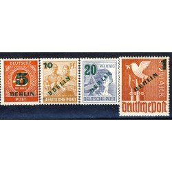Alemania Berlín - 47/50 - DEUTSCHE 1949 Sellos de las zonas AAS de 1946-47 (fijasellos)