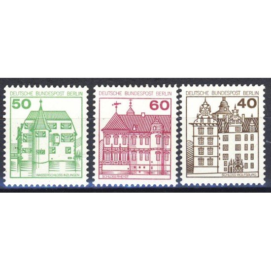 Alemania Berlín - 573/75 - 1979-80 DEUTSCHE Serie castillos Lujo