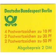  Alemania Berlí - 574B-C - 1979-80 DEUTSCHE Serie castillos-Carnet de 8 sellos-Lujo