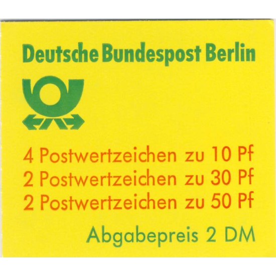 Alemania Berlí - 574B-C - 1979-80 DEUTSCHE Serie castillos-Carnet de 8 sellos-Lujo