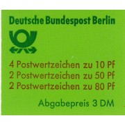  Alemania Berlín - 633B-C - 1982 DEUTSCHE Serie castillos-Carnet 8 sellos-Lujo