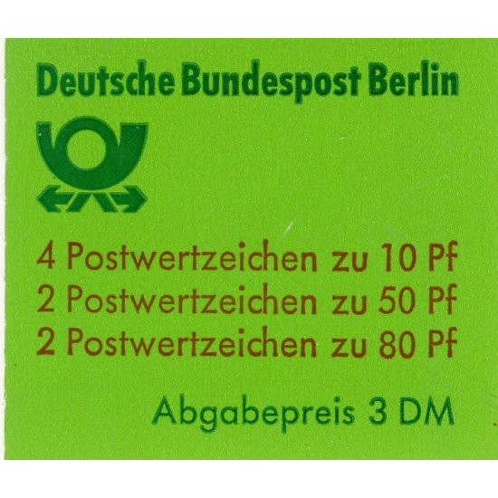 Alemania Berlín - 633B-C - 1982 DEUTSCHE Serie castillos-Carnet 8 sellos-Lujo