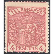 España Spain Telégrafos 37 1901 Escudo de España Coat of Spain MH España Spain Telégrafos 37 1901 Escudo de España Coat of Spain MH