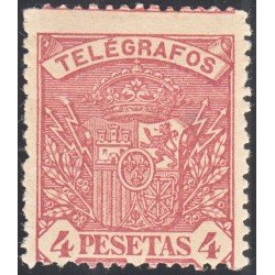 España Spain Telégrafos 37 1901 Escudo de España Coat of Spain MH España Spain Telégrafos 37 1901 Escudo de España Coat of Spain MH