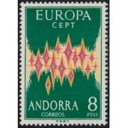 Andorra española 72 1972 Europa CEPT MNH Andorra española 72 1972 Europa CEPT MNH