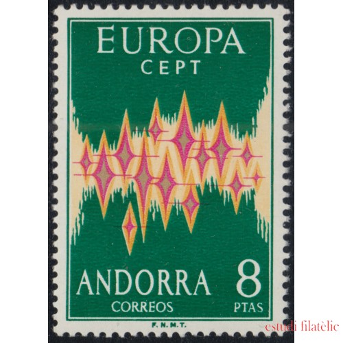Andorra española 72  1972 Europa CEPT MNH 