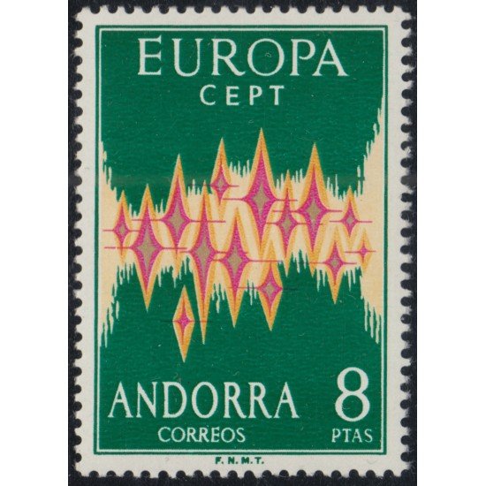 Andorra española 72  1972 Europa CEPT MNH