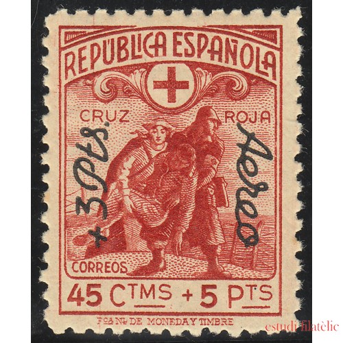 España Spain 768 1938 Cruz Roja Red Cross Stamps MH