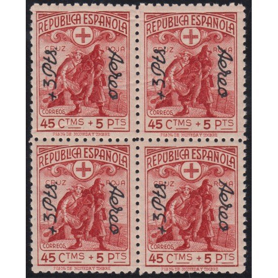 España Spain 768 Bl.4 1938 Cruz Roja Red Cross MNH España Spain 768 Bl.4 1938 Cruz Roja Red Cross MNH