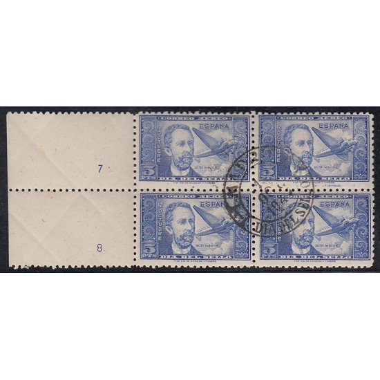 España Spain 983 Bl.4 1944 Dr. Thebussem Avión MNH España Spain 983 Bl.4 1944 Dr. Thebussem Avión MNH