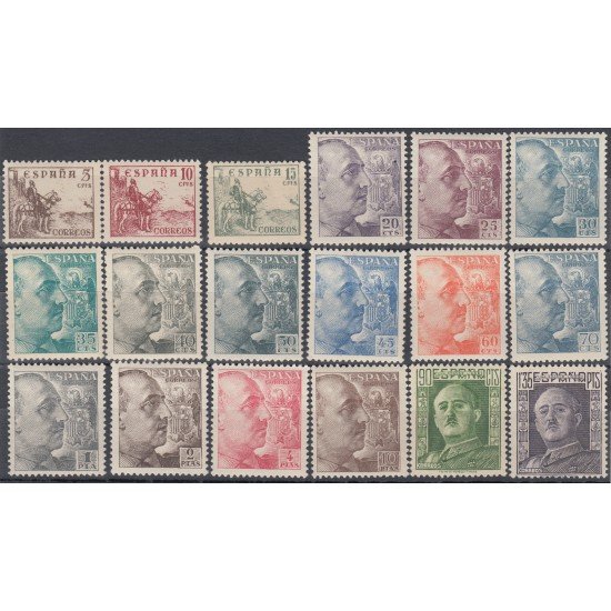 España Spain 1044/61 1949/1953 Franco Cid MNH
