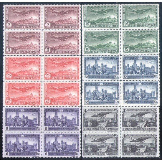España Spain 614/19 Bl.4 1931 Unión Postal Panamericana MNH España Spain 614/19 Bl.4 1931 Unión Postal Panamericana MNH