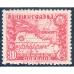 España Spain 694 1935 Expedición Amazonas Mapas Barco MNH España Spain 694 1935 Expedición Amazonas Mapas Barco MNH