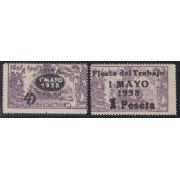 España Spain 761/62 1938 Fiesta del Trabajo MNH España Spain 761/62 1938 Fiesta del Trabajo MNH
