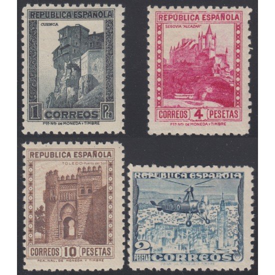 España Spain 770/72A 1938 Monumentos Autogiro MNH España Spain 770/72A 1938 Monumentos Autogiro MNH