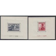 España Spain 862/63 862/3 1938 Hojitas Batalla de MNH
