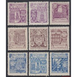 España Spain 974/82 1944 Milenario de Castilla MNH sombras España Spain 974/82 1944 Milenario de Castilla MNH sombras