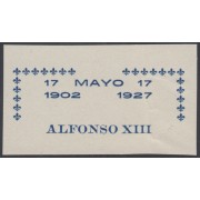 España Spain Variedad 372 (363/72) 1927 Improntas Alfonso XIII