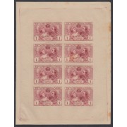 España Spain Variedad SR 1/6 1907 Pruebas Color Alfonso XIII