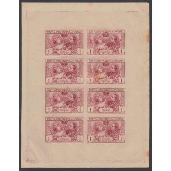 España Spain Variedad SR 1/6 1907 Pruebas Color Alfonso XIII España Spain Variedad SR 1/6 1907 Pruebas Color Alfonso XIII