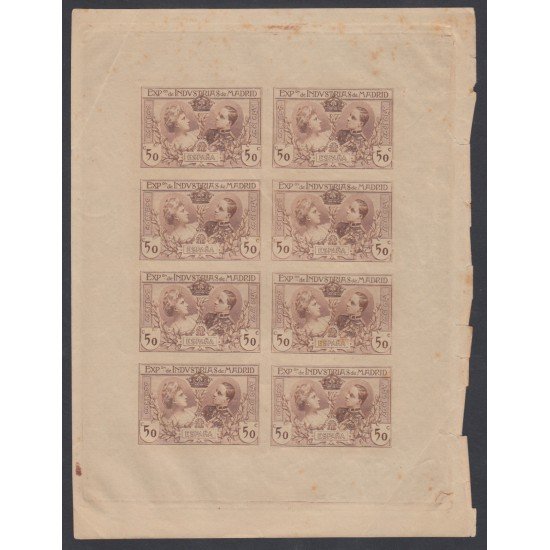 España Spain Variedad SR 1/6 1907 Pruebas Color Alfonso XIII España Spain Variedad SR 1/6 1907 Pruebas Color Alfonso XIII