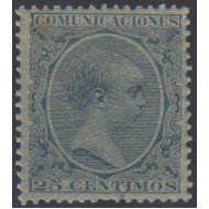 España Spain Variedad 221ib 1889/1899 Papel Azulado Afonso XIII