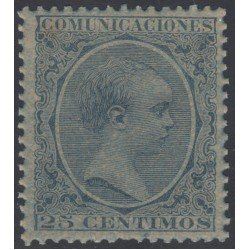 España Spain Variedad 221ib 1889/1899 Papel Azulado Afonso XIII España Spain Variedad 221ib 1889/1899 Papel Azulado Afonso XIII