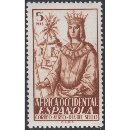 África Occidental Española 2 1949 Día del Sello MNH África Occidental Española 2 1949 Día del Sello MNH