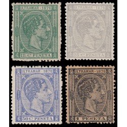 Cuba 35/38 1876 Alfonso XII MH Cuba 35/38 1876 Alfonso XII MH