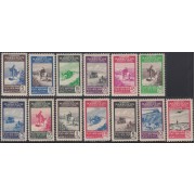 Marruecos Morocco nº 312/24 1949 UPU MNH sombras