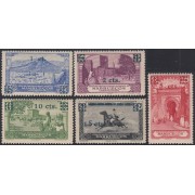 Marruecos Morocco 162/66 1936 Paisajes Landscapes MNH 