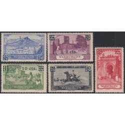Marruecos Morocco 162/66 1936 Paisajes Landscapes MNH Marruecos Morocco 162/66 1936 Paisajes Landscapes MNH