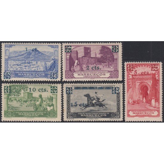 Marruecos Morocco 162/66 1936 Paisajes Landscapes MNH Marruecos Morocco 162/66 1936 Paisajes Landscapes MNH
