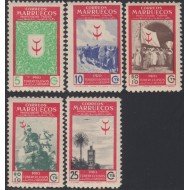 Marruecos Morocco 307/11 1949 Pro tuberculosos MNH