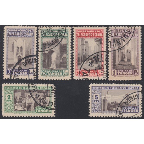 Tanger  B - 35/40 1946 Beneficencia Huérfanos Telégrafos Usados