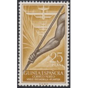 Guinea Española 368 1957 Vuelo Escuadrilla Atlántida MNH 