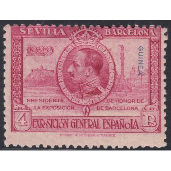 Guinea Española 200 ( 191/201 ) 1929 Expo Sevilla Barcelona MH